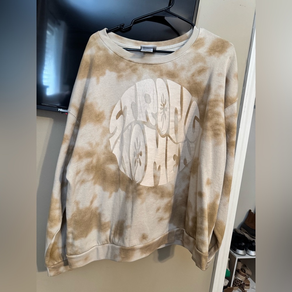 Women’s Crew Neck Tie-Dye Sweater